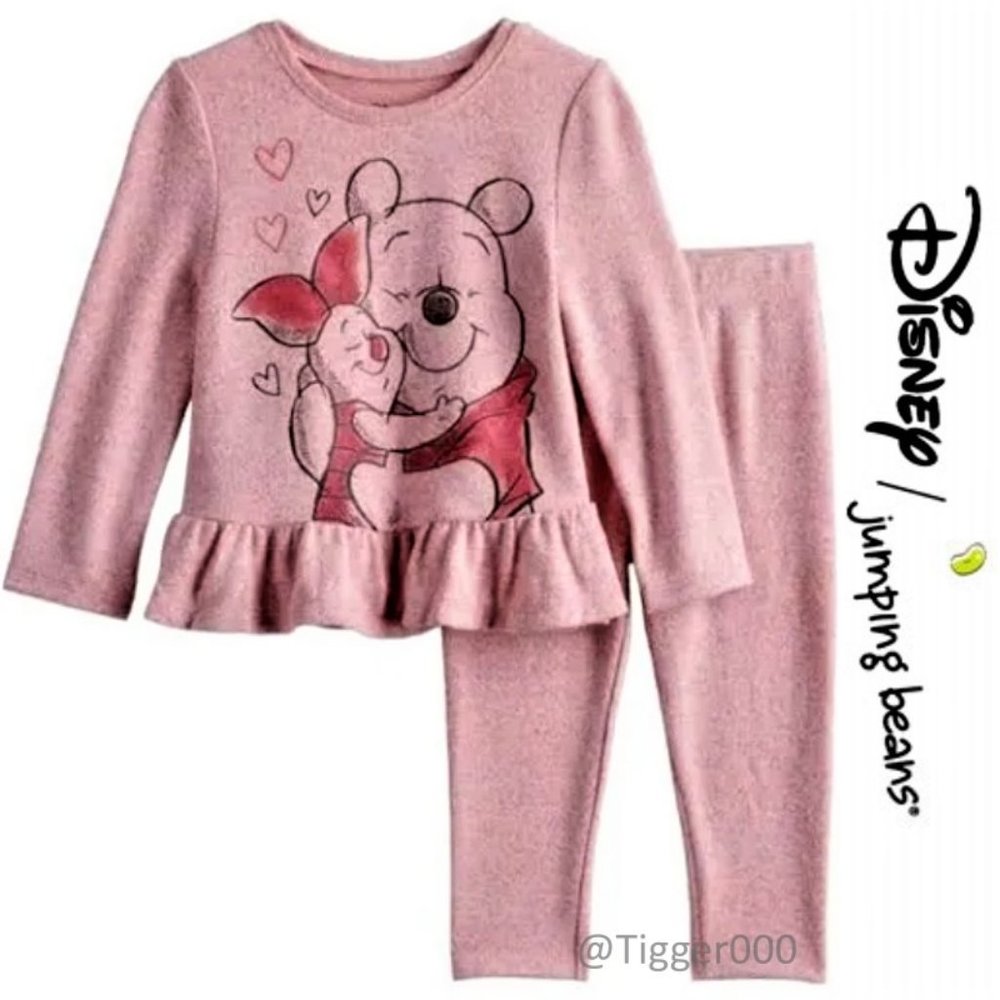 Disney's Winnie The Pooh Baby Girl Peplum Top & Leggings Set by Jumping Beans®